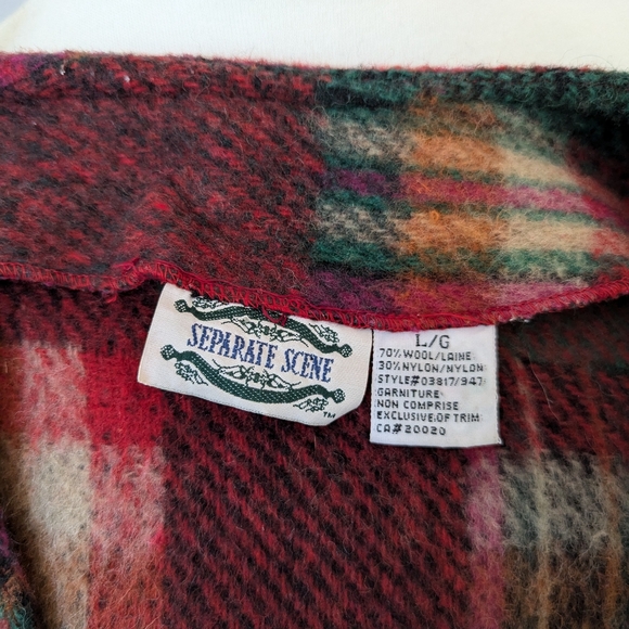 Vintage Plaid Wool Vest - Picture 8 of 8